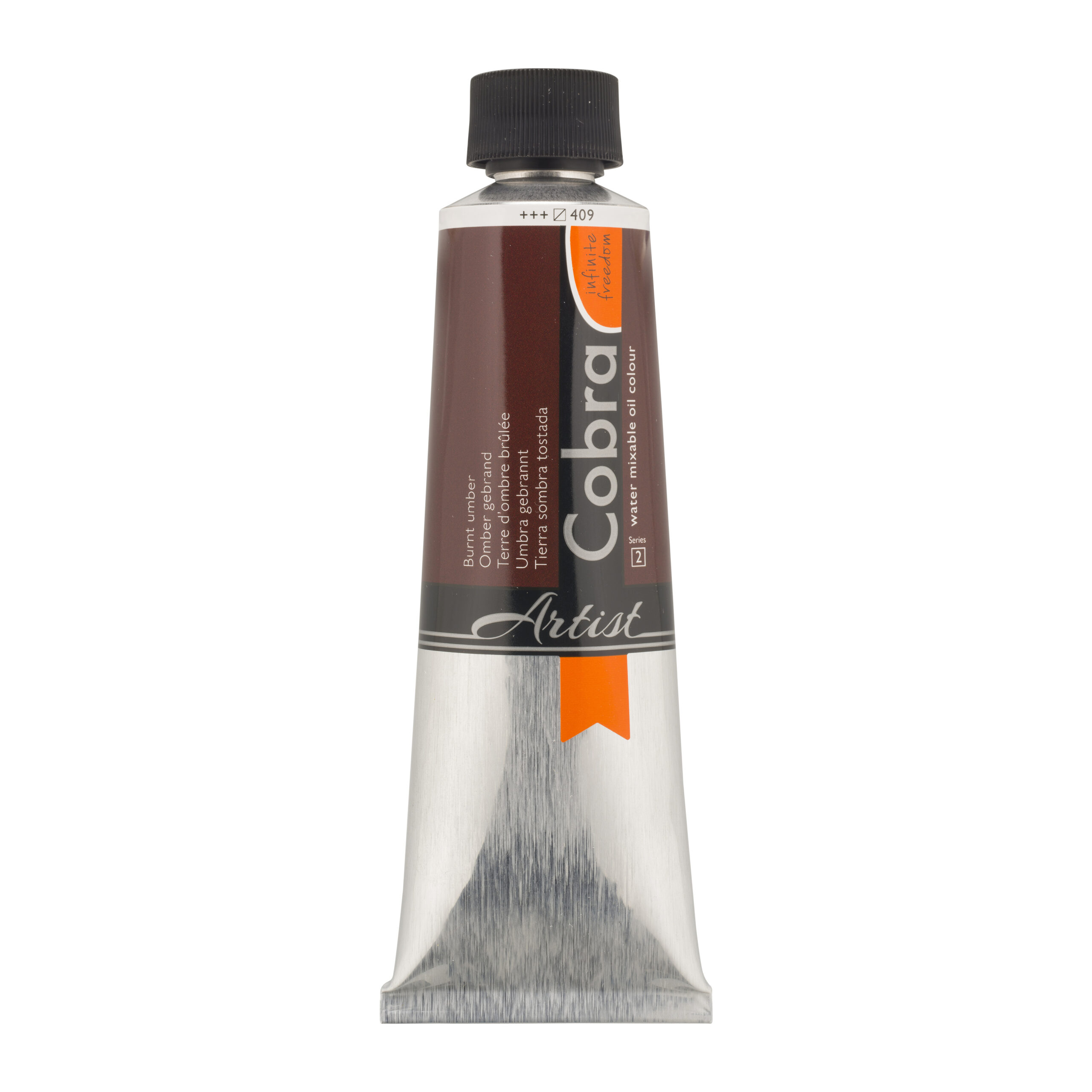 Cobra Artist Water Vermengbare Olieverf Tube 150 ml Omber Gebrand 409