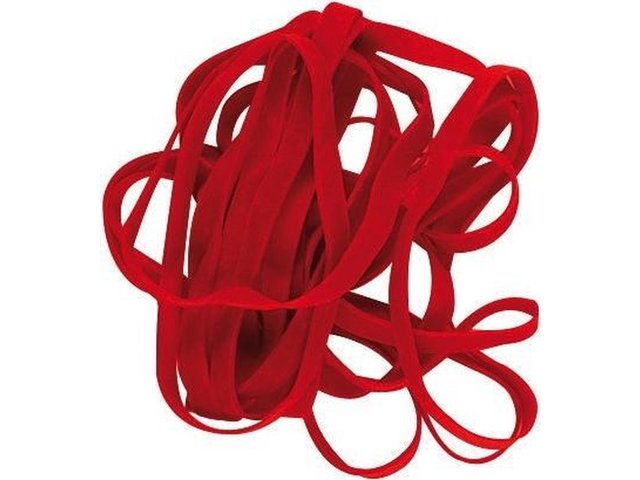 Elastieken Alco 200x6mm rood kartonnen doos 500 gram