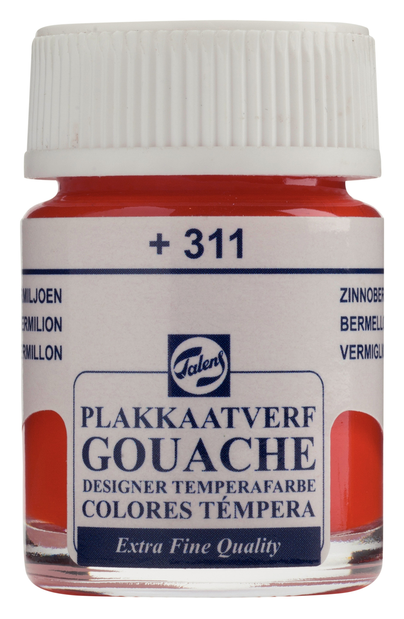 Talens Gouache Extra Fine Quality Fles 16 ml Vermiljoen 311