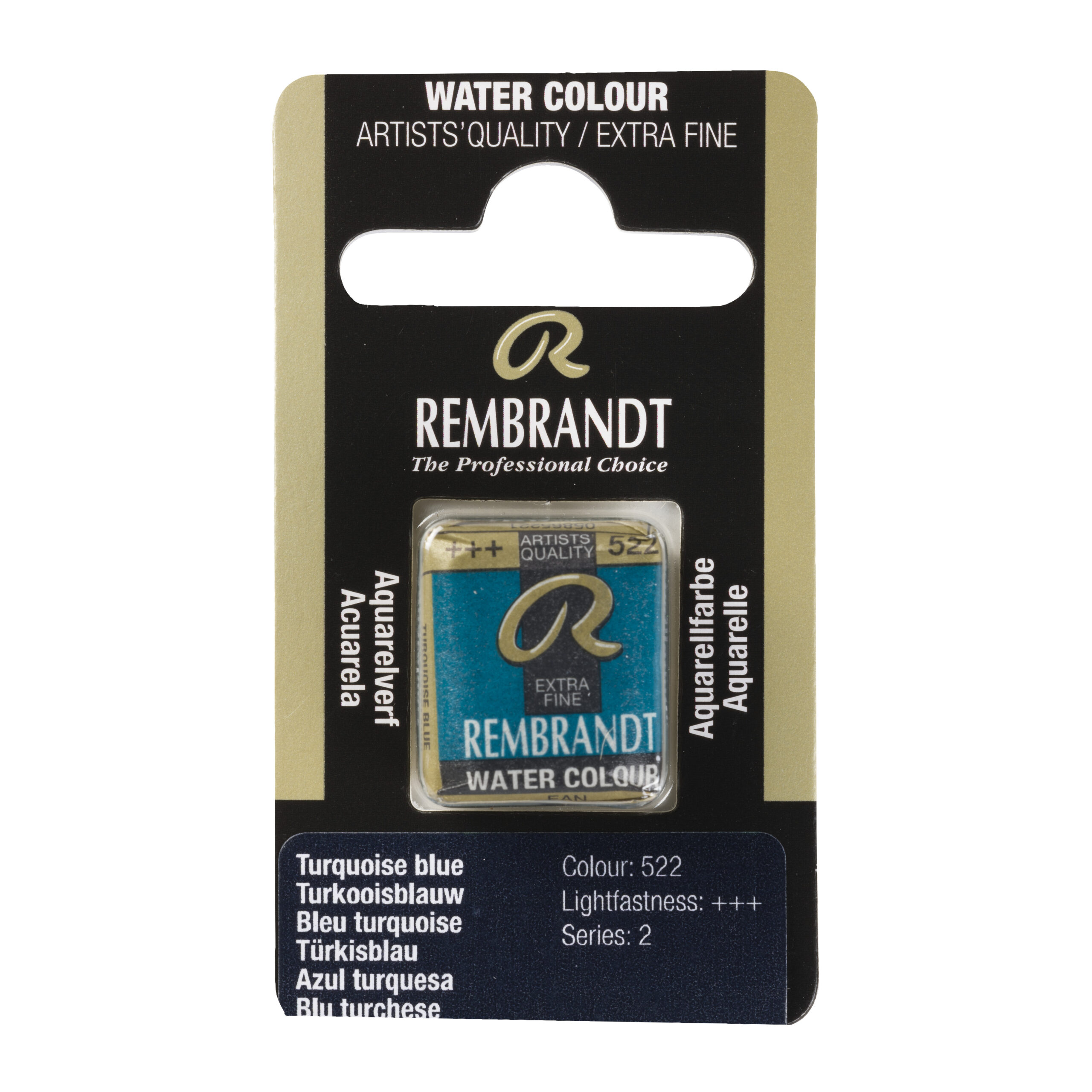 Rembrandt Aquarelverf Napje Turkooisblauw 522