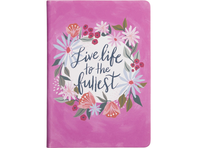 Notitieboek Eccolo Live Life To The Fullest lijn ca.15x20cm