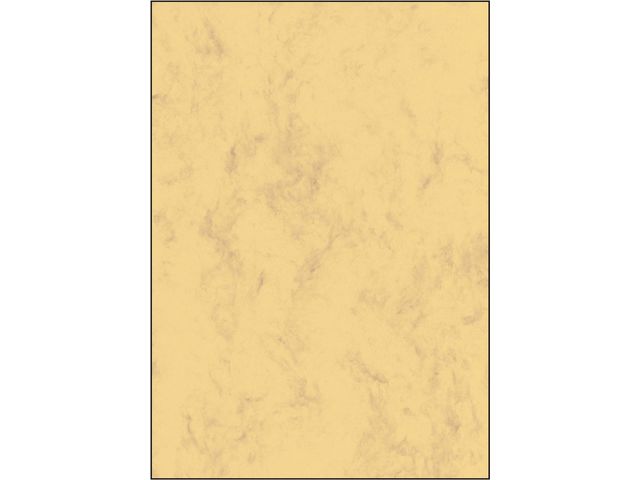 Designpapier Sigel A4 200grs marmer zandbruin pak 50 vel