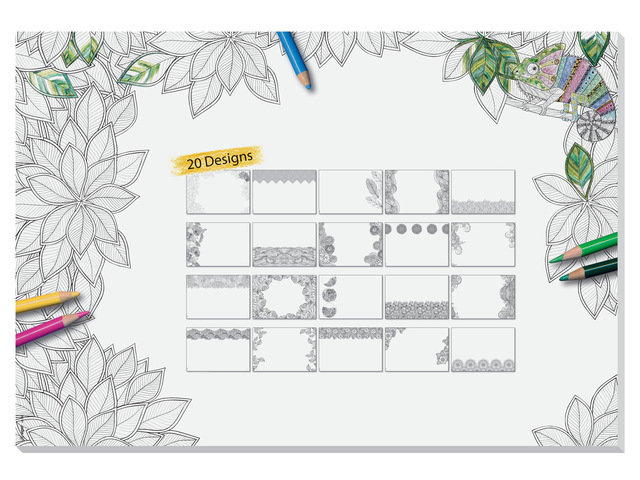 Designonderlegger Sigel Color- ing. 20 vel geen kalender