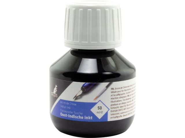 Oost Indische inkt Kangaro zwart flesje a 50 ml