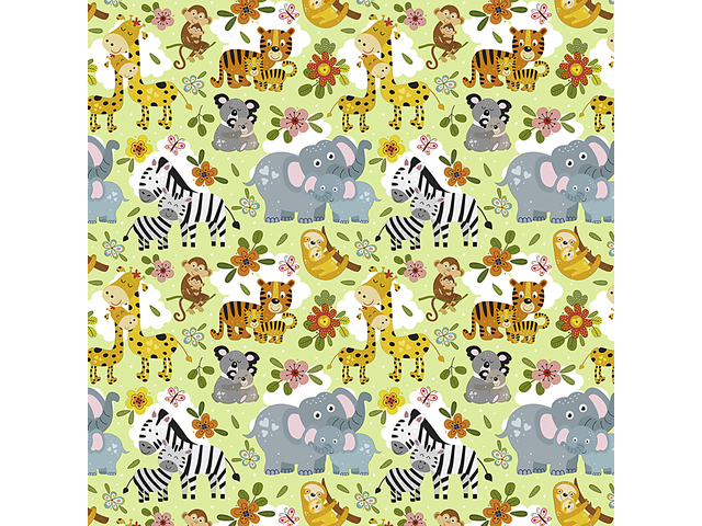 Toonbankrol papier kids animal 80 grams 50 cm breed 200 meter