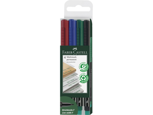 Marker FC Multimark permanent F 4 delig etui