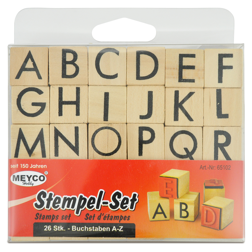 ABC stempelset – 26 letterstempels