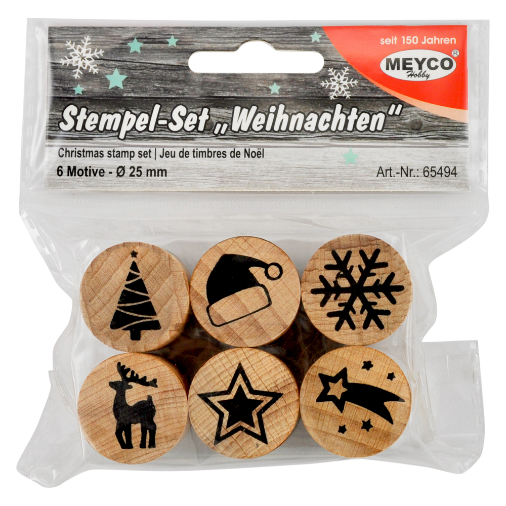Stempelset “Kerst” – 6 stempels