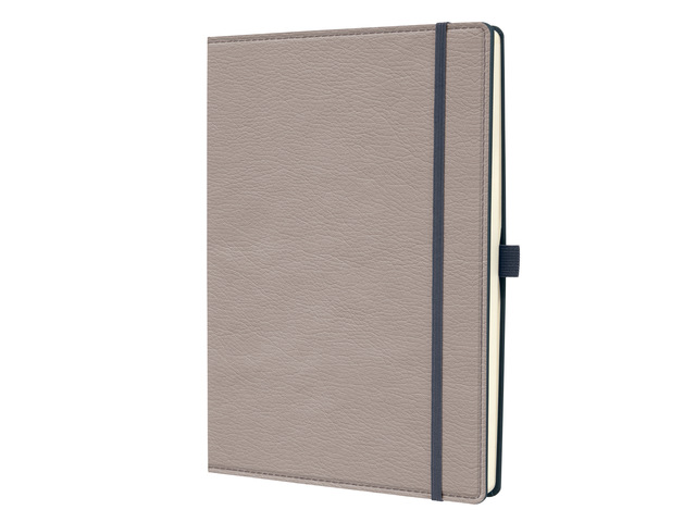 Notitieboek Conceptum A4 beige punt-gelijnd 194pag 80gr HC