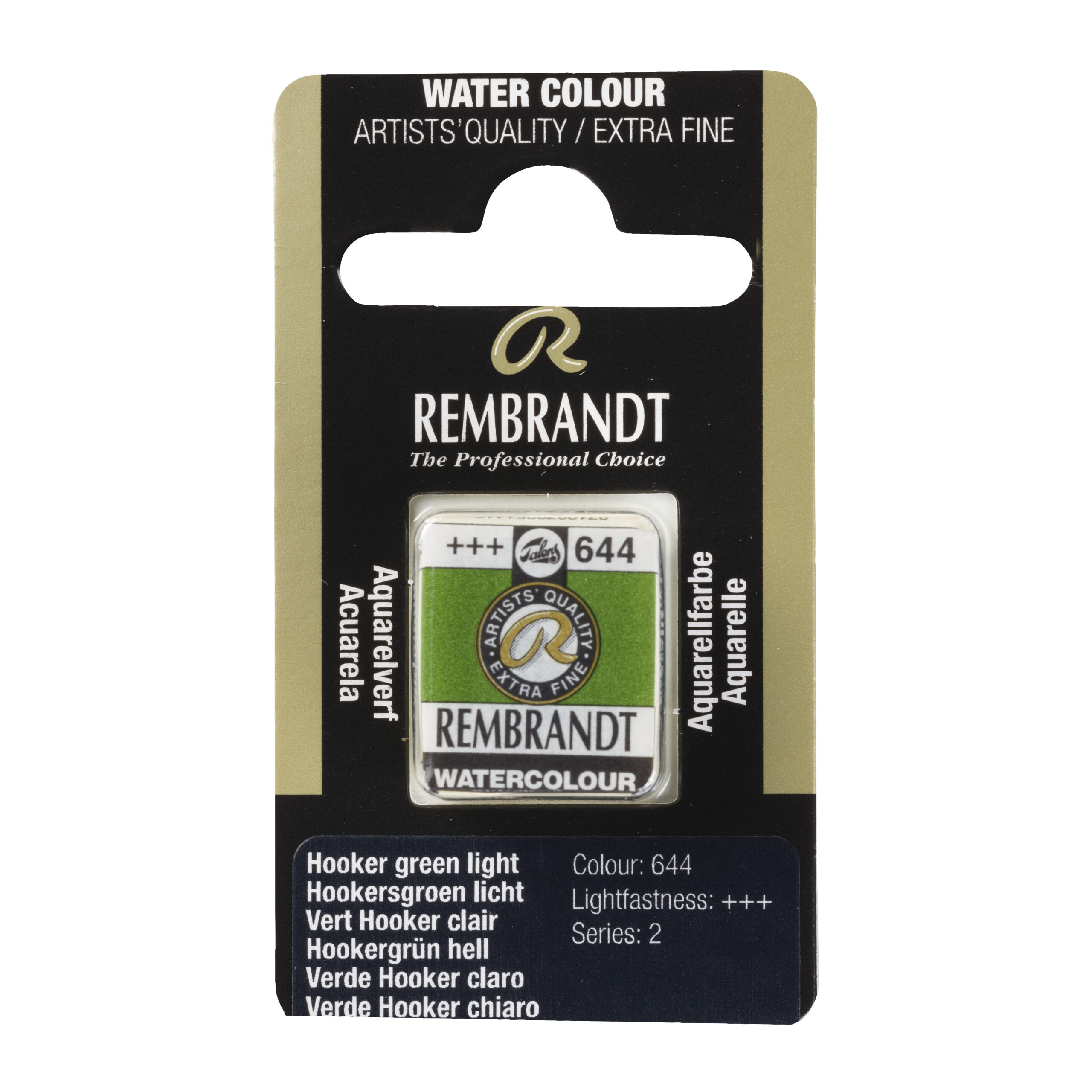 Rembrandt Aquarelverf Napje Hookersgroen Licht 644