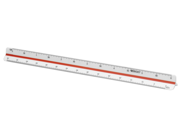 Schaalstok Westcott 30cm 1:2,5-5-10-20-50-100