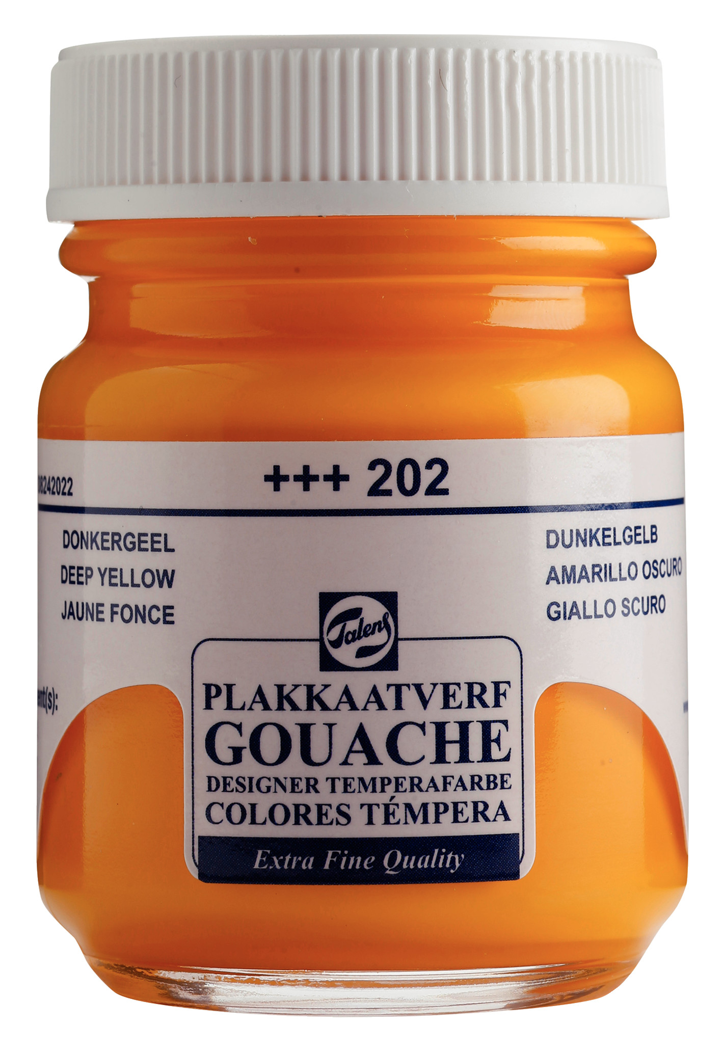 Talens Gouache Extra Fine Quality Fles 50 ml Donkergeel 202