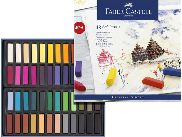 Pastelkrijt FC halve lengte etui a 48st.