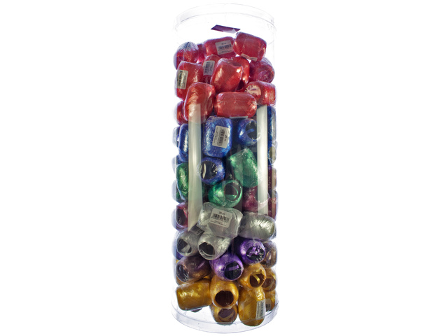 Lint Kangaro 100 bolletjes 5mm x 20m assorti 8 effen kleu