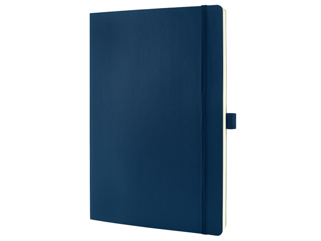 Notitieboek Conceptum A4 blauw lijn softcover 194pag 80gr PEF