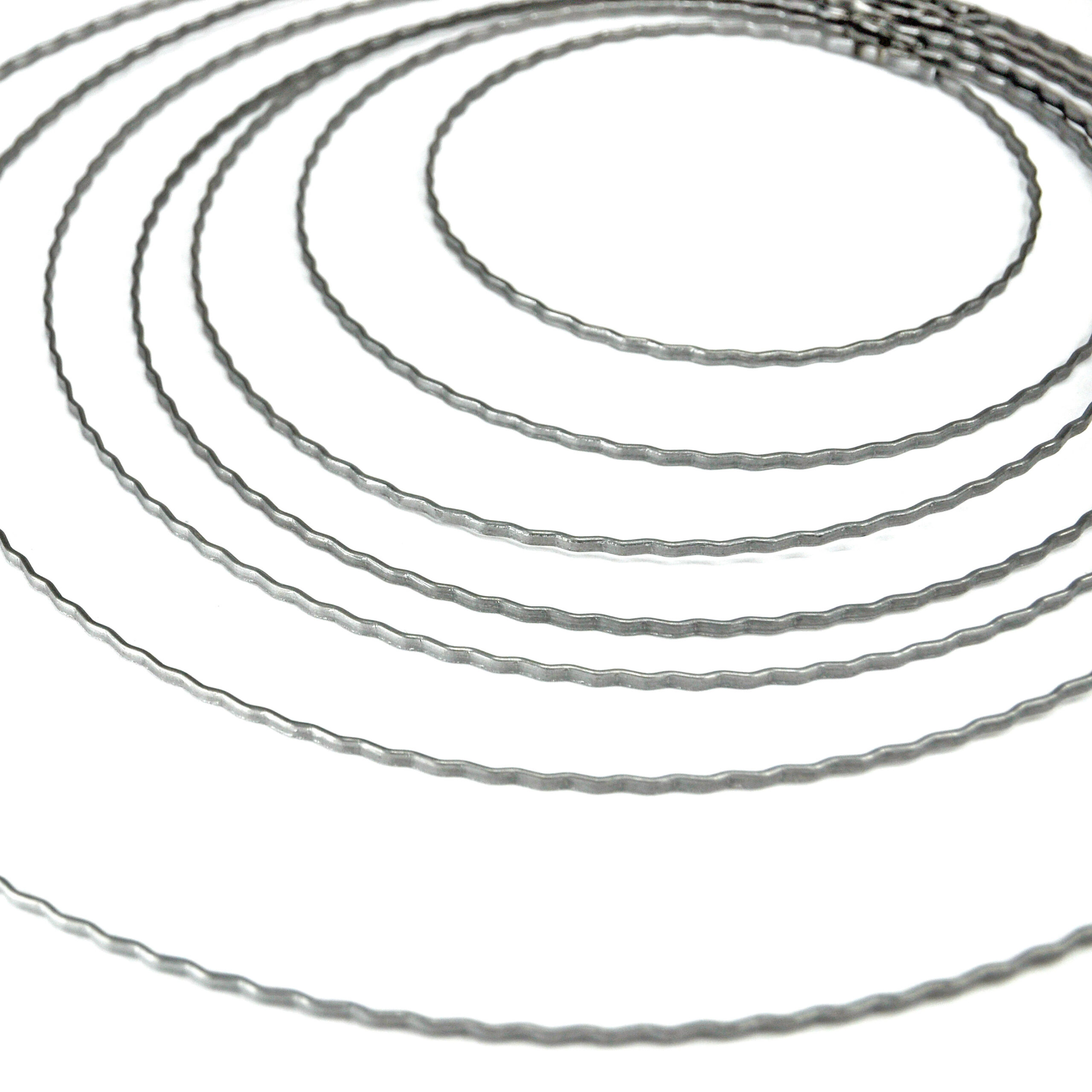 Platte Draadring, 20cm, gegolfd