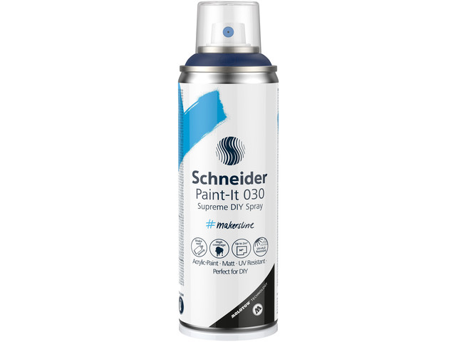 Supreme DIY spray Schneider Paint-it 030 nacht blauw