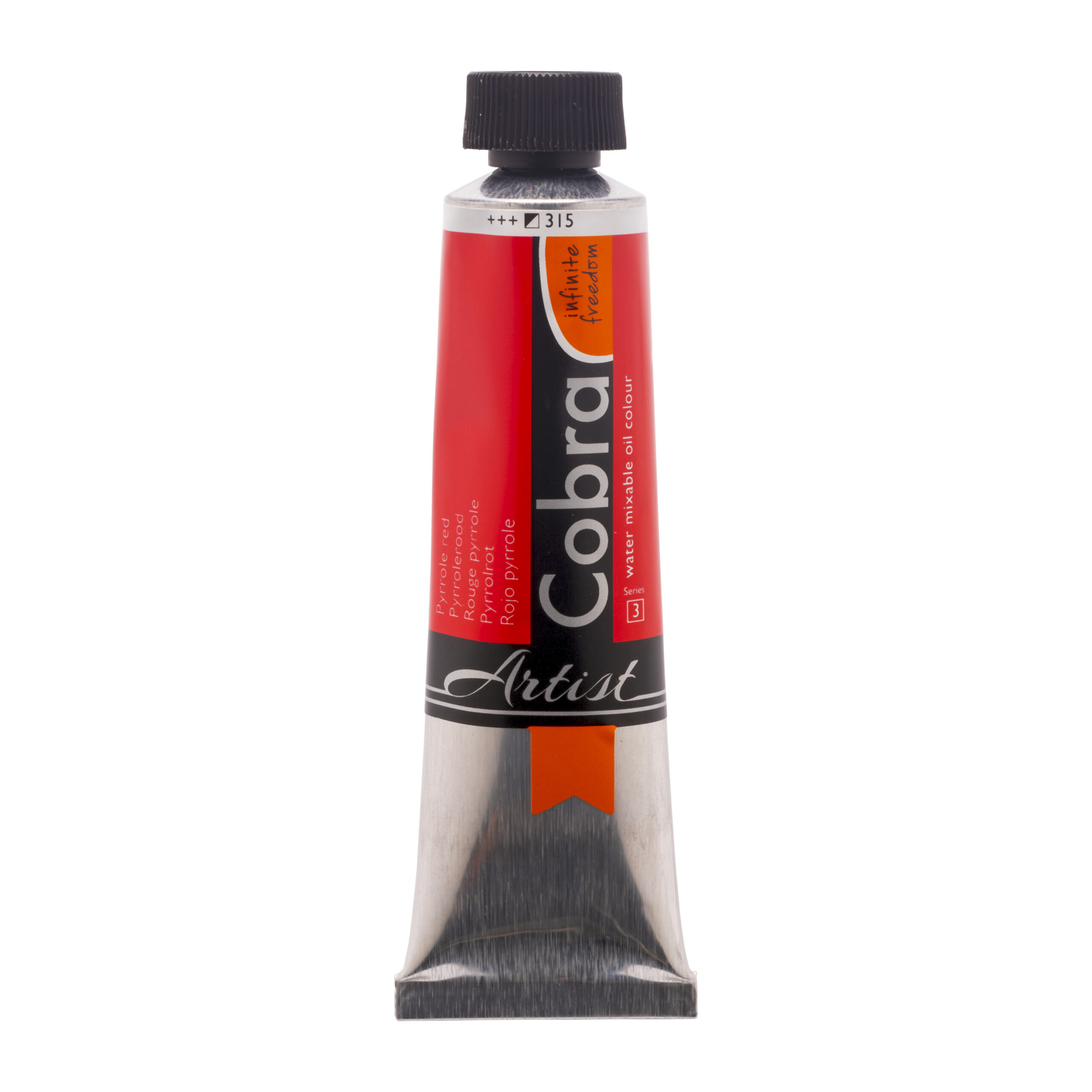 Cobra Artist Water Vermengbare Olieverf Tube 40 ml Pyrrolerood 315