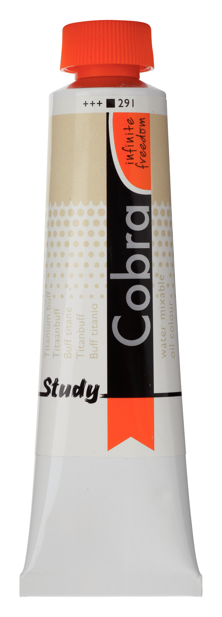 Cobra Study Water Vermengbare Olieverf Tube 40 ml Titaanbuff 291