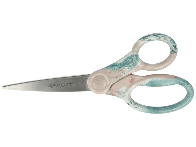 Schaar Westcott Trendsetter Roze, 20,4cm met rvs bladen