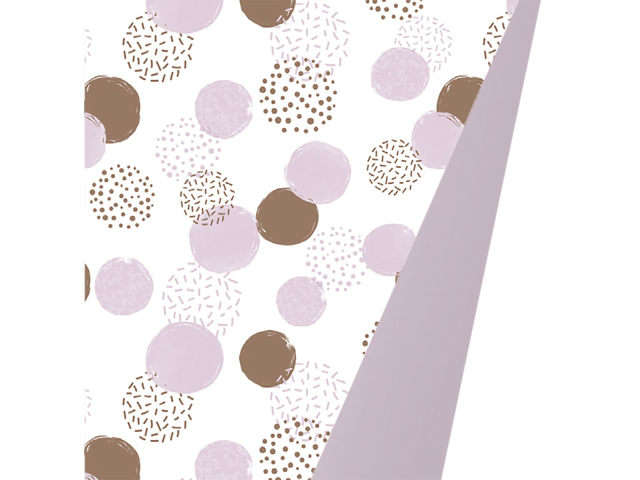 Toonbankrol papier dots zwart 80 grams 50 cm breed 200 meter
