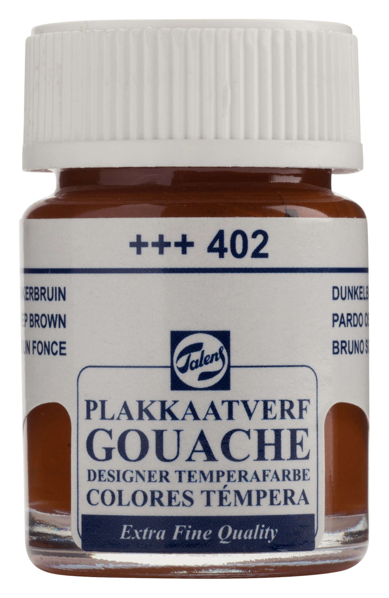 Talens Gouache Extra Fine Quality Fles 16 ml Donkerbruin 402