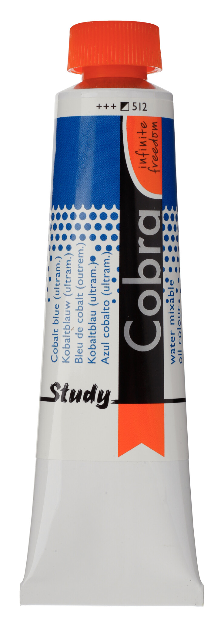 Cobra Study Water Vermengbare Olieverf Tube 40 ml Kobaltblauw (Ultramarijn) 512