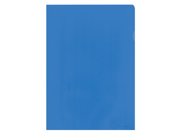 L-map Kangaro A4 PP 120 micron transp.generfd blauw 10st.