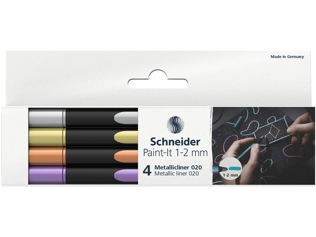 Metallic liner Schneider Paint-it 020 1-2mm etui 4st.