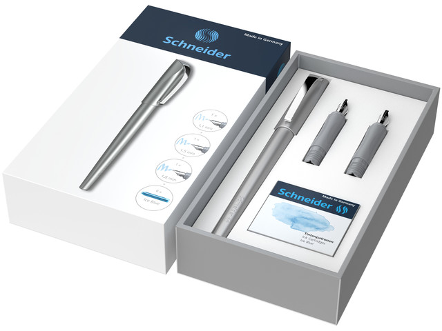 Giftbox Schneider Callissima antraciet, Vulpen met punt