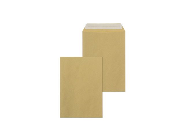 Envelop Raadhuis 162x229mm C5 akte plakstrip kraft 90gr 500