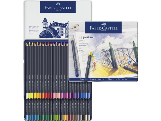 Kleurpotlood Faber-Castell Goldfaber etui à 48 stuks