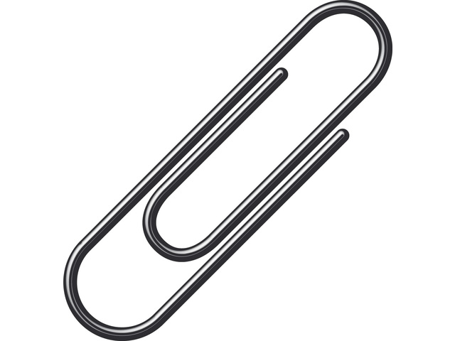 Paperclips Alco 26mm rond doos 100st. zwart
