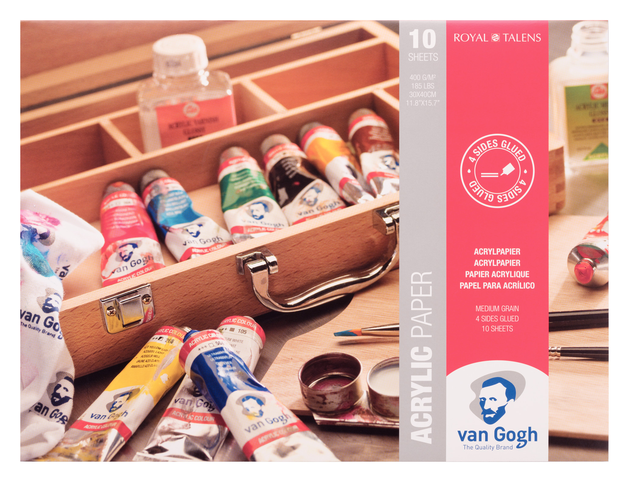 Van Gogh Blok met acrylverfpapier 10 vellen 400 g formaat 30 x 40 cm
