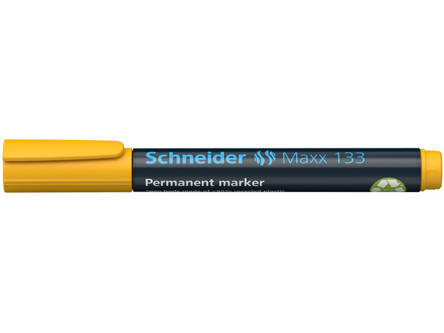 Marker Schneider Maxx 133 permanent, beitel punt geel - S-113305