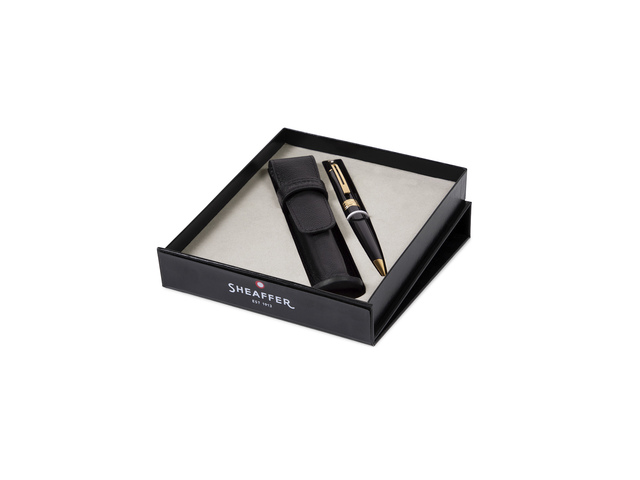 Balpen Giftset SHEAFFER 300 G9325 Bright chrome gold