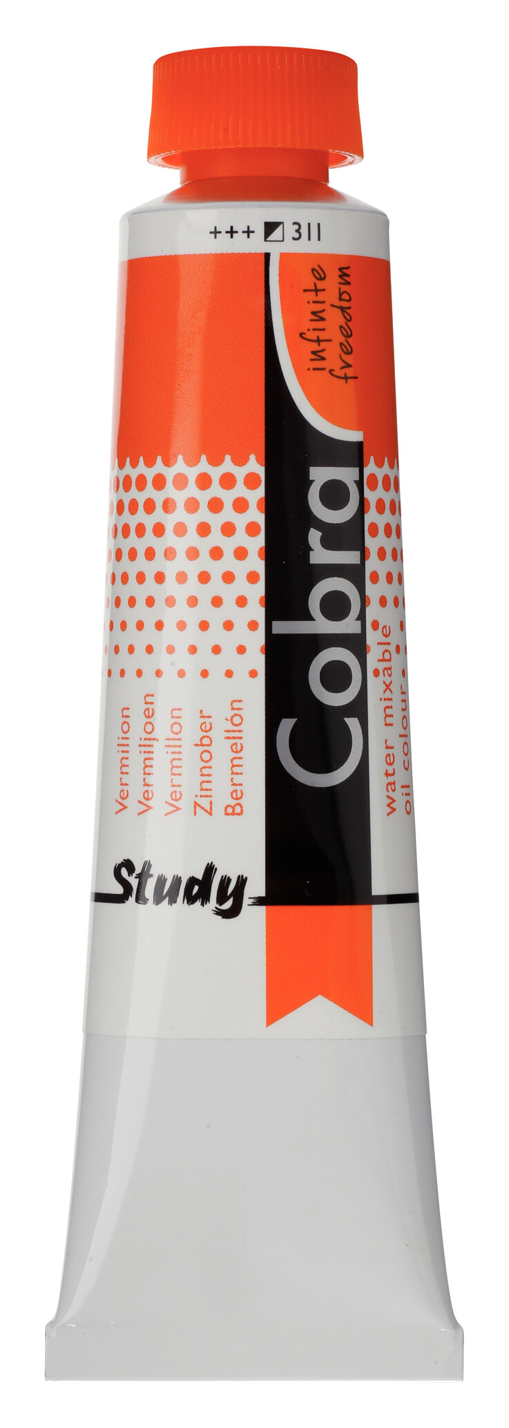 Cobra Study Water Vermengbare Olieverf Tube 40 ml Vermiljoen 311
