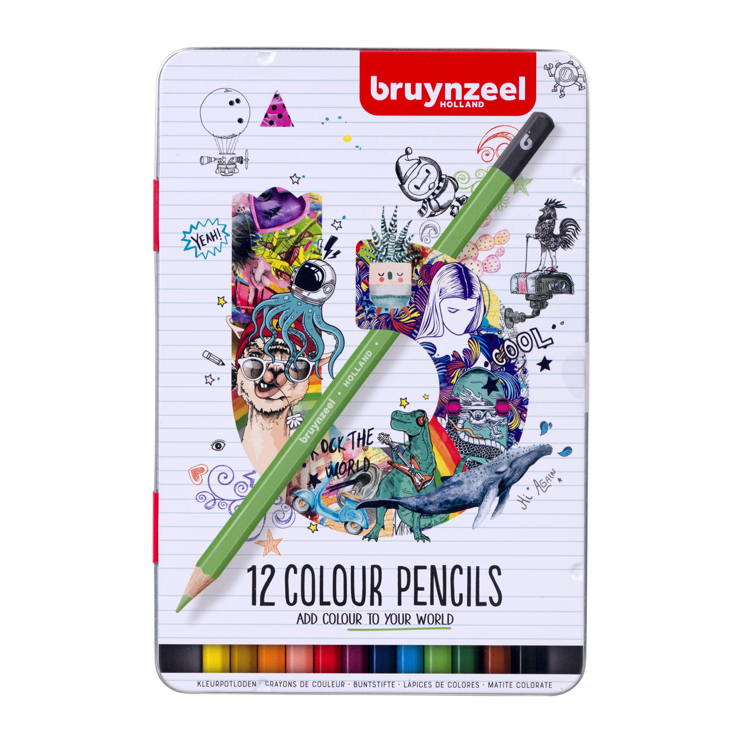 Bruynzeel Kleurpotloden blik | 12 kleuren