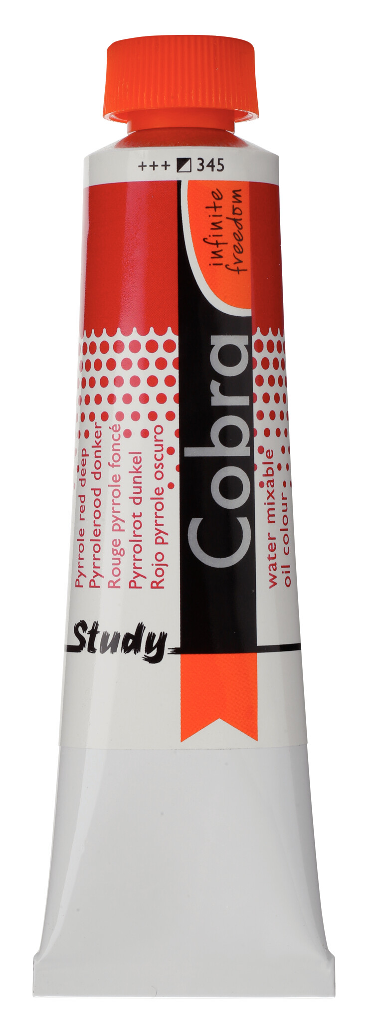 Cobra Study Water Vermengbare Olieverf Tube 40 ml Pyrrolerood Donker 345