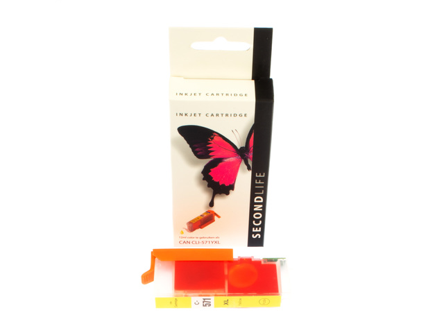 Cartridge SecondLife Canon CLI 571 XL geel