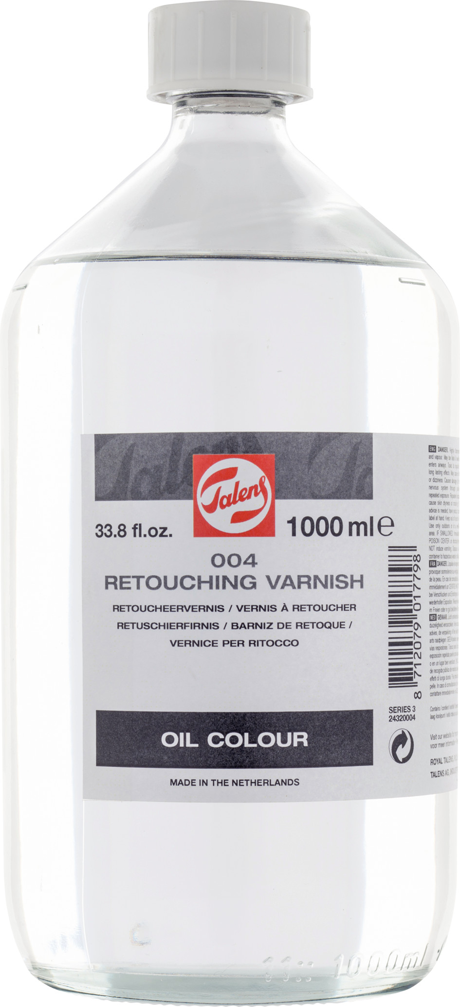 Talens Retoucheervernis 004 Fles 1000 ml