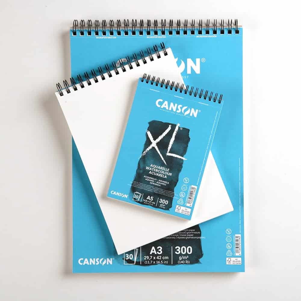 Canson XL Aquarelle papierblok 300 gm² – 30 pagina’s