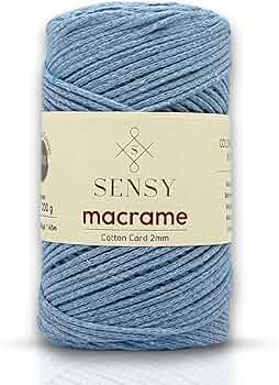 Macrame lichtblauw 2mm