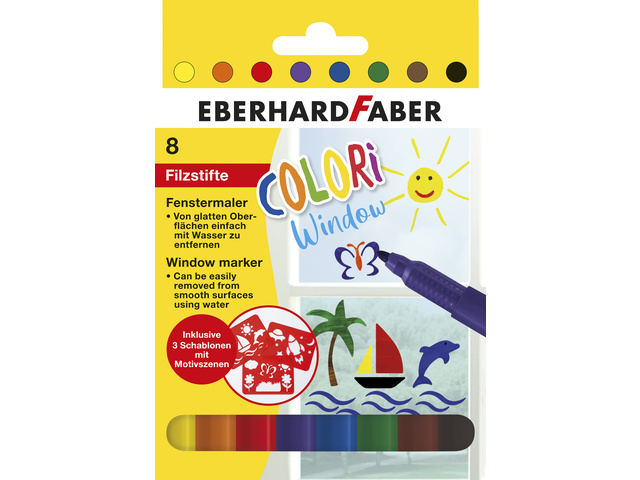 Raamstift EFA 8 delig en 3 sjablonen in karton etui