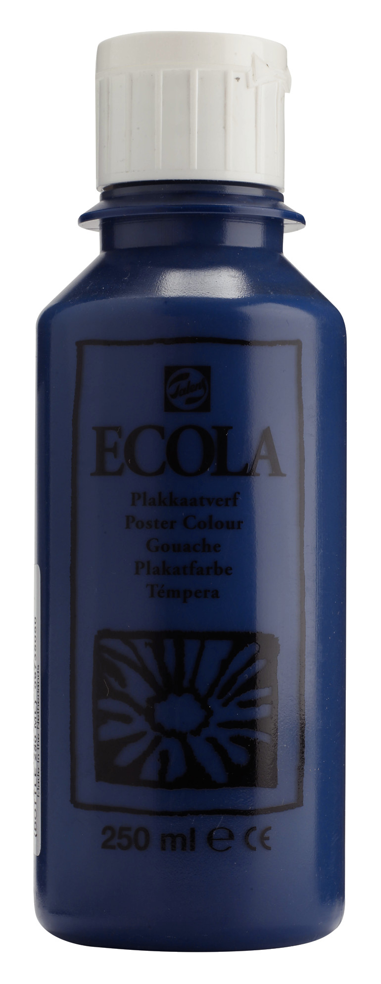 Ecola Plakkaatverf Fles 250 ml Pruisischblauw 508