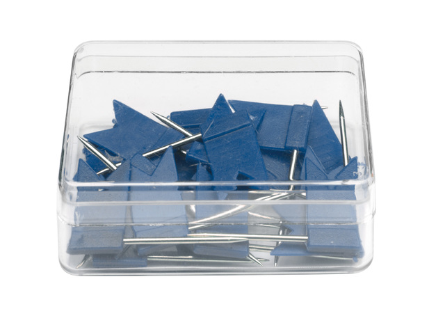 Markeervlaggetjes Alco d.blauw doosje a 20st.