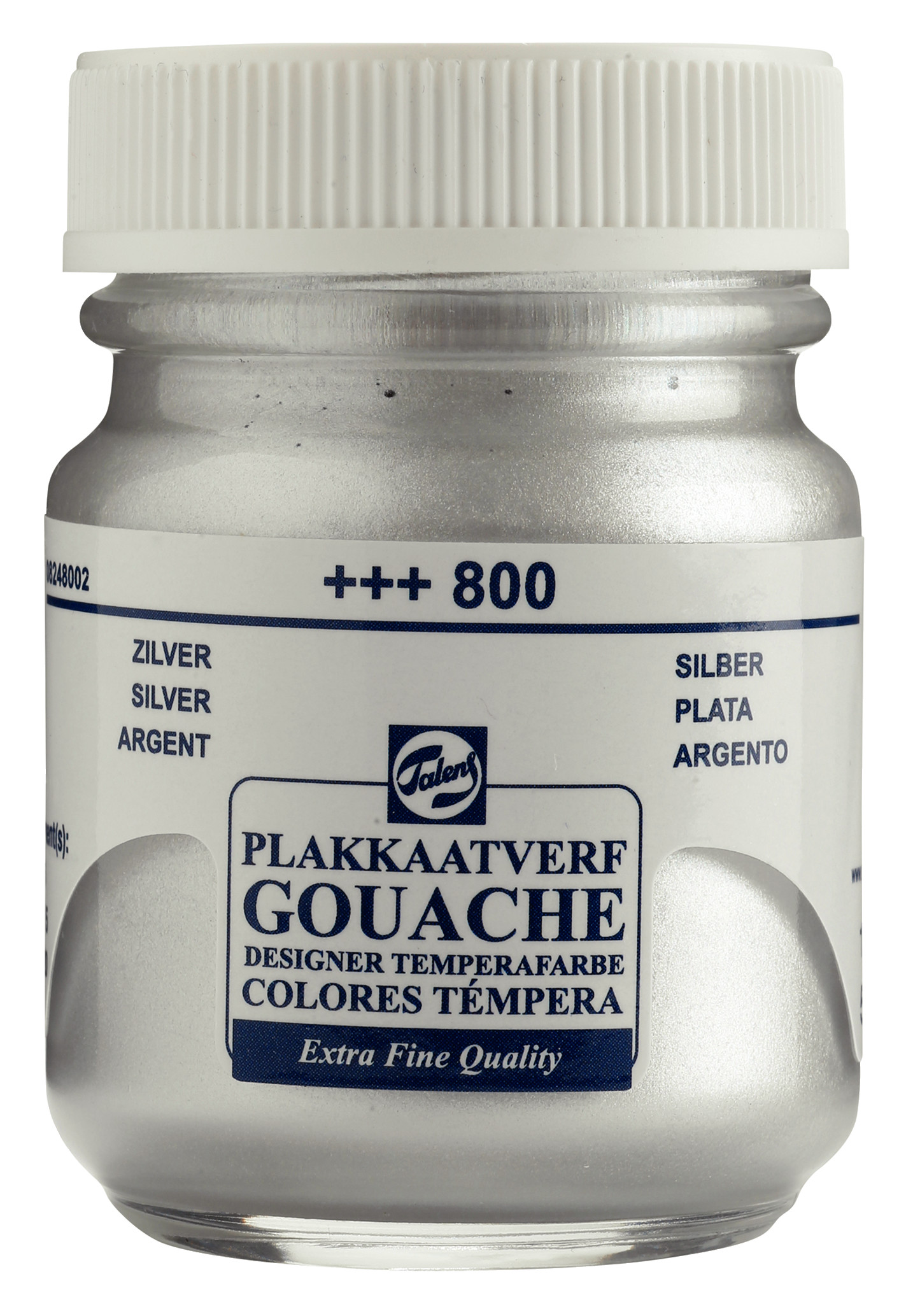 Talens Gouache Extra Fine Quality Fles 50 ml Zilver 800