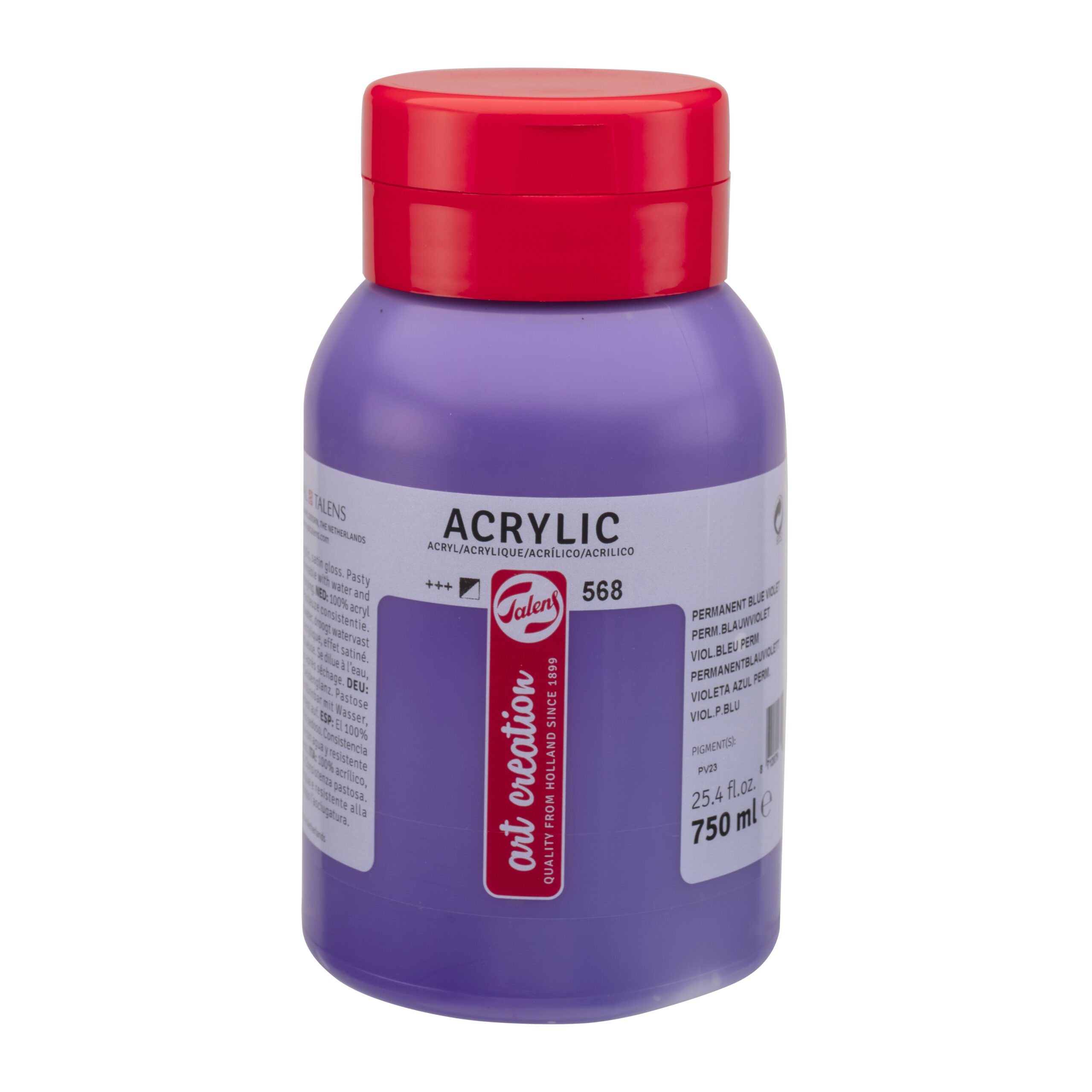 Talens Art Creation Acrylverf Pot 750 ml Permanentblauwviolet 568