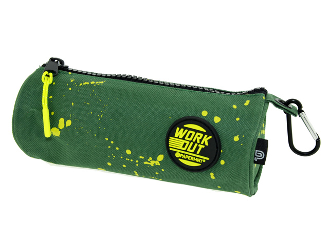 Etui Groen rond WORK OUT 20 x 7 x 7 cm