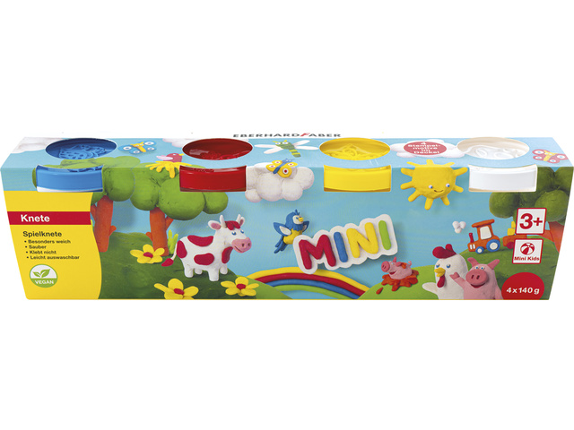 Kinderklei EFA in beker,140gr wit, geel, rood, blauw